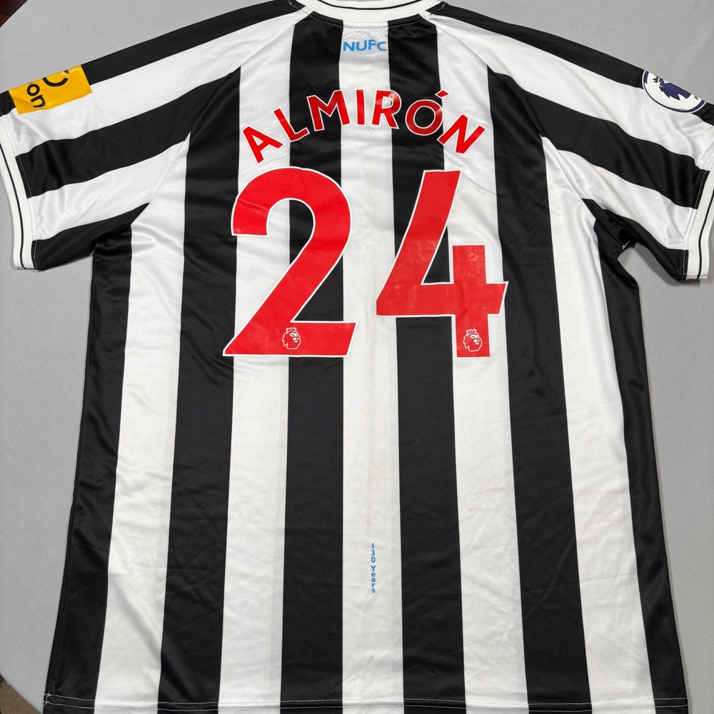 Castore Newcastle United Jersey Men 4XL Black White Almiron 24 Soccer Shirt NEW - Picture 2 of 13